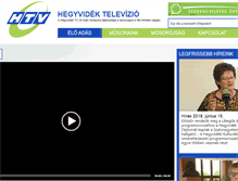 Tablet Screenshot of hegyvidektv.hu